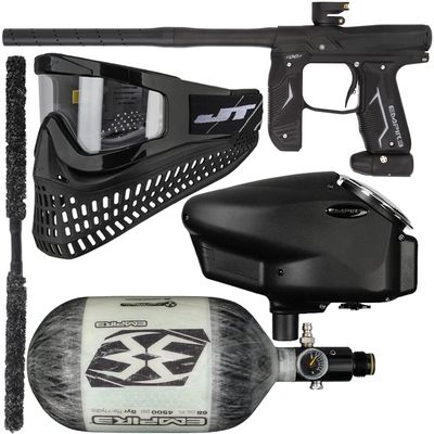 Action Village Empire Axe 2.0 Insane Paintball Gun Package Kit w/Air Tank (Dust Black/Dust Black, Tank Size: 68/4500)