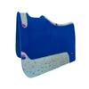 CHALLENGER Horse 32" x 30" Western Contoured Wool Felt Therapeutic Saddle Pad Blue 39233RB view 1