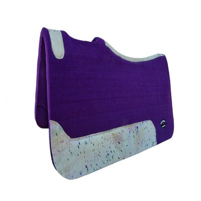 CHALLENGER Horse 32" x 30" Western Contoured Wool Felt Therapeutic Saddle Pad Purple 39233PR