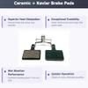 2 Pairs Bike Brake Pads Ceramic E-Bike for Shimano M05 Deore Br-M575-M525-M515-T615-T675-M505-M495-M486M485-M475-M465-M447-M446-M445-M416-M415-M395-M375-M315-M355-C601-C501.Quiet Stops view 2