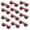 FEPITO 24 Pack Party Sunglasses Bulk for Birthday Party Favors Goody Bag Fillers for Beach Pool Party Toys for Adults, Red view 1