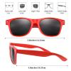 FEPITO 24 Pack Party Sunglasses Bulk for Birthday Party Favors Goody Bag Fillers for Beach Pool Party Toys for Adults, Red view 2