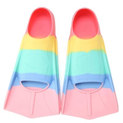 Foyinbet Kids Swim Fins,Kids Flippers Short Youth Swimming Fins for Lap Swimming Training for Children Girls Boys Beginners Small