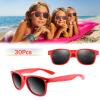 FEPITO 30 Pieces Party Sunglasses Bulk for Birthday Party supplies Treat Bag Fillers for Beach Pool Party Toys, Red view 4