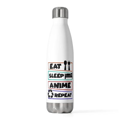 20oz Insulated Bottle Novelty Anime Day-To-Day Routines Animation Manga Hobbies Humorous Treadmill 20oz