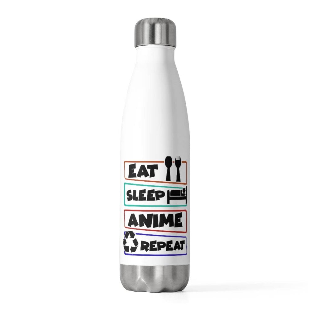 20oz Insulated Bottle Novelty Anime Day-To-Day Routines Animation Manga Hobbies Humorous Treadmill 20oz