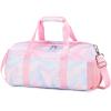 Travel Duffle Bag for Girls - Water Resistant Overnight Weekend Carry On Sports Gym Dance Bag with Shoe Compartment view 1