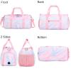Travel Duffle Bag for Girls - Water Resistant Overnight Weekend Carry On Sports Gym Dance Bag with Shoe Compartment view 3