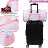 Travel Duffle Bag for Girls - Water Resistant Overnight Weekend Carry On Sports Gym Dance Bag with Shoe Compartment view 4