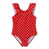 Kids Hollow Summer Swimsuit Swimwear Ruffles Outfits Bikini Set Infant Girls Girls 2 Year Old Swim Suit (Red, 9 Years) view 1