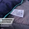 Outdoor Puffy Camping Blanket, Lightweight Down Alternative Puffy Printed Camping Large Ultra Warm Hammock Top Quilt Waterproof Blanket for Traveling Picnic Beach Party Cold Weather (Green Mountain) view 3