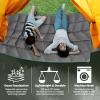 Outdoor Puffy Camping Blanket, Lightweight Down Alternative Puffy Printed Camping Large Ultra Warm Hammock Top Quilt Waterproof Blanket for Traveling Picnic Beach Party Cold Weather (Green Mountain) view 4
