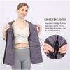 Post Surgery Shirt Mastectomy Recovery Shirt with Rehab Postoperative Shirt Hidden Drain Pockets Port Access for Breast Reconstruction(Blue) view 3