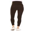 Leggings Depot Women's Maternity Leggings Over The Belly Pregnancy Casual Yoga Tights (Brown, Small) view 3