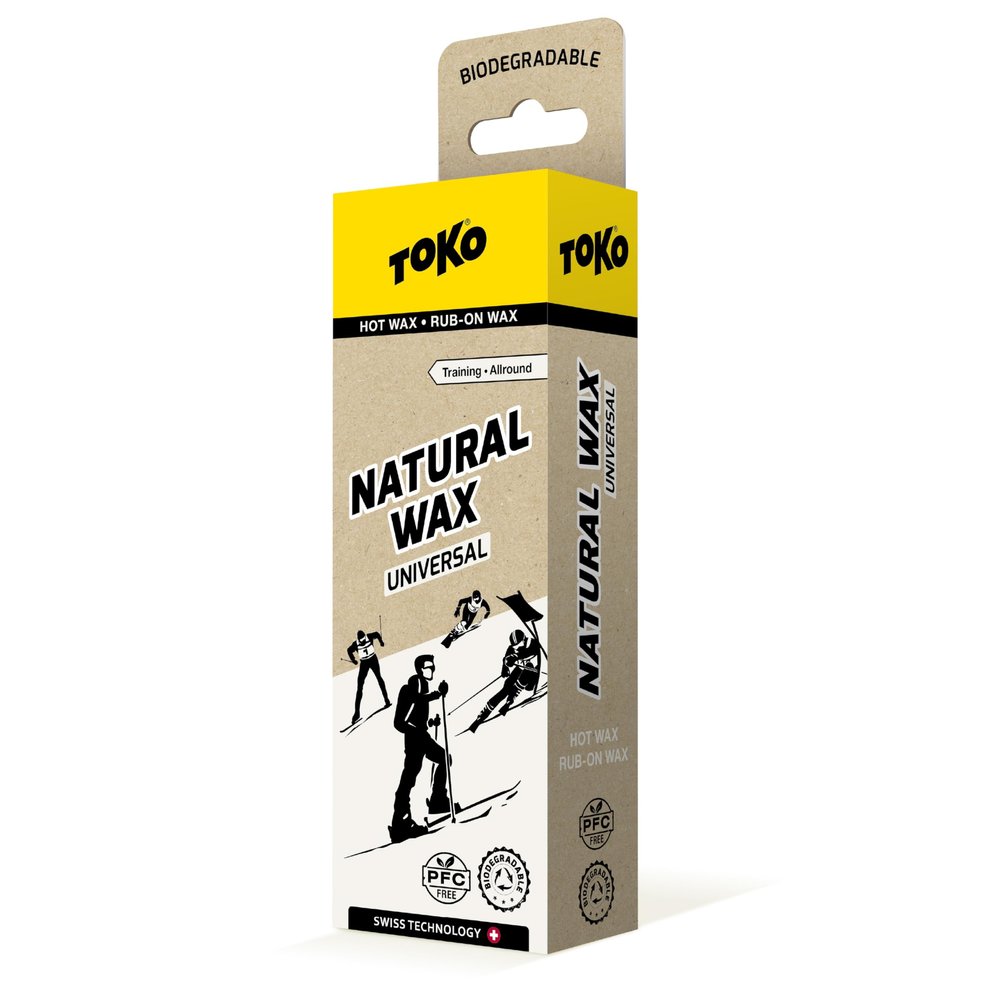 TOKO Natural Wax - Universal Plant Based Ski Wax for All Snow Types & Conditions (120g)