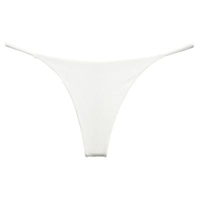 ACSUSS Sexy Women G-String Thong Underwear Low Waist Intimate String Sport Panty Swim Bottoms White Small