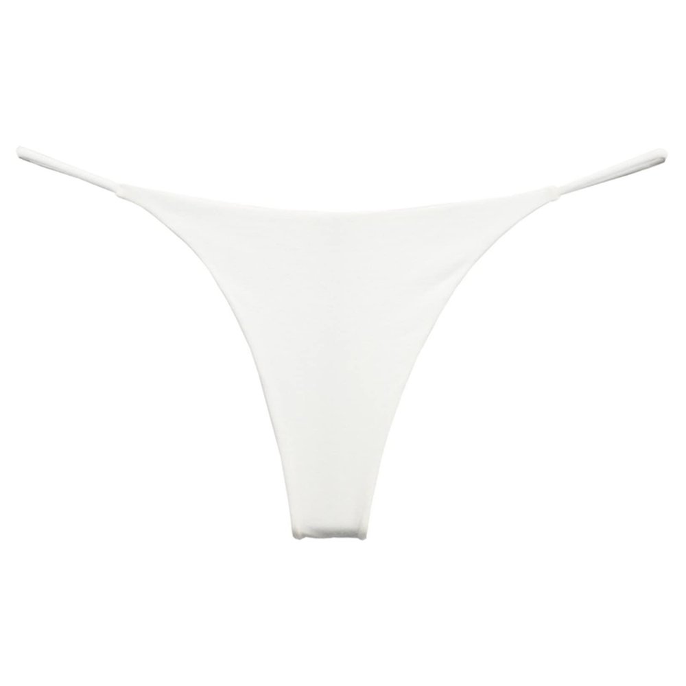 ACSUSS Sexy Women G-String Thong Underwear Low Waist Intimate String Sport Panty Swim Bottoms White Small