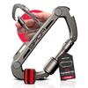 GPCA Multi-Tool Carabiner Clip D Ring Key Chain  Heavy Duty Titanium Clip with Bottle Opener Pry Tool Box Cutter Screwdrivers Key Organizer Locking Ring and EDC Gear (GP Carabiner Pro, Titanium) view 1