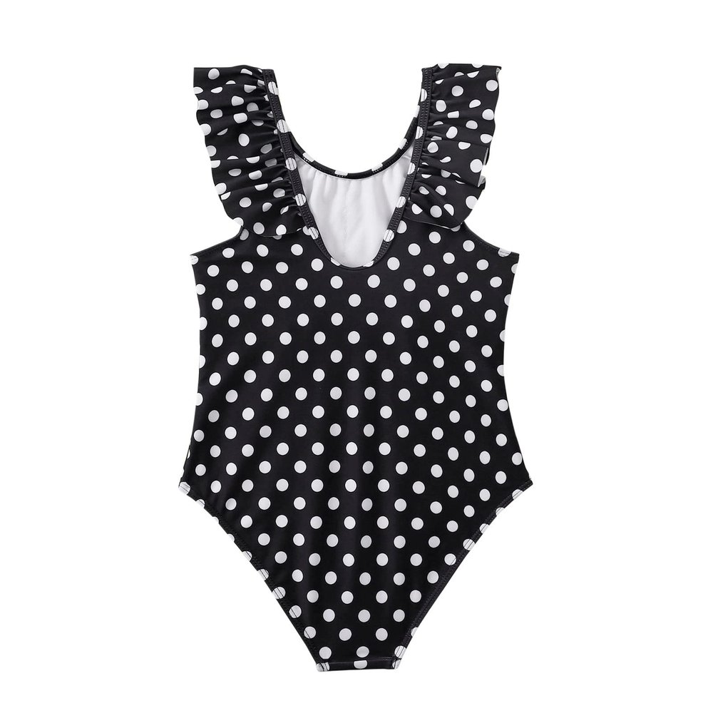 Kids Hollow Summer Swimsuit Swimwear Ruffles Outfits Bikini Set Infant Girls Girls 2 Year Old Swim Suit (Black, 9 Years)
