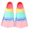 Foyinbet Kids Swim Fins,Short Youth Flippers Swimming Training Fins for Lap Swimming and Training for Children Girls Boys Beginners XS view 1