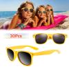 FEPITO 30 Pieces Party Sunglasses Bulk for Birthday Party supplies Treat Bag Fillers for Beach Pool Party Toys, Yellow view 4