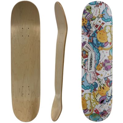 TURBO Pro Canadian Maple Skateboard Deck Space 8.0 Inch