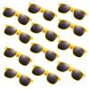 FEPITO 24 Pack Party Sunglasses Bulk for Birthday Party Favors Goody Bag Fillers for Beach Pool Party Toys for Adults, Yellow view 1