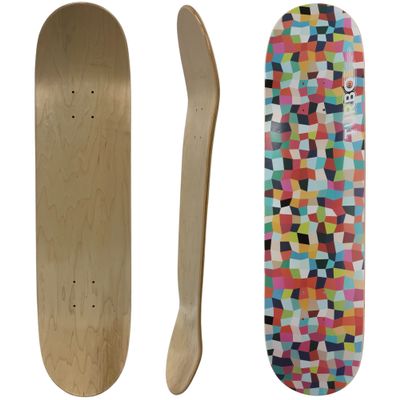 TURBO Pro Canadian Maple Skateboard Deck Colorful 8.0 Inch