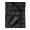 GLORSIGN Outdoor Puffy Camping Blanket, Lightweight Down Alternative Puffy Printed Camping Large Ultra Warm Hammock Top Quilt Waterproof Blanket for Traveling Picnic Beach Party Cold Weather (Black) view 1