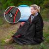 GLORSIGN Outdoor Puffy Camping Blanket, Lightweight Down Alternative Puffy Printed Camping Large Ultra Warm Hammock Top Quilt Waterproof Blanket for Traveling Picnic Beach Party Cold Weather (Black) view 3