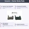 Bike Brake Pads Resin sintered for Shimano A01S Deore XT XTR LX SLX, Hone Alfine Saint BR M975 M765 M585 M776 M966 M665 M545 M965 M601 M535 M800 M596 R505 M775 M595 (2 Pairs Ceramic) view 2