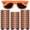 FEPITO 30 Pieces Party Sunglasses Bulk for Birthday Party supplies Treat Bag Fillers for Beach Pool Party Toys, Orange view 1