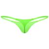 FEESHOW Men's Underwear T Back G String Briefs Sexy Thongs Lingerie Jockstrap Beach Swimming Thong Green Medium view 2
