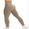 HIGORUN Women Seamless Leggings Smile Contour High Waist Workout Gym Yoga Pants Brown XS view 1