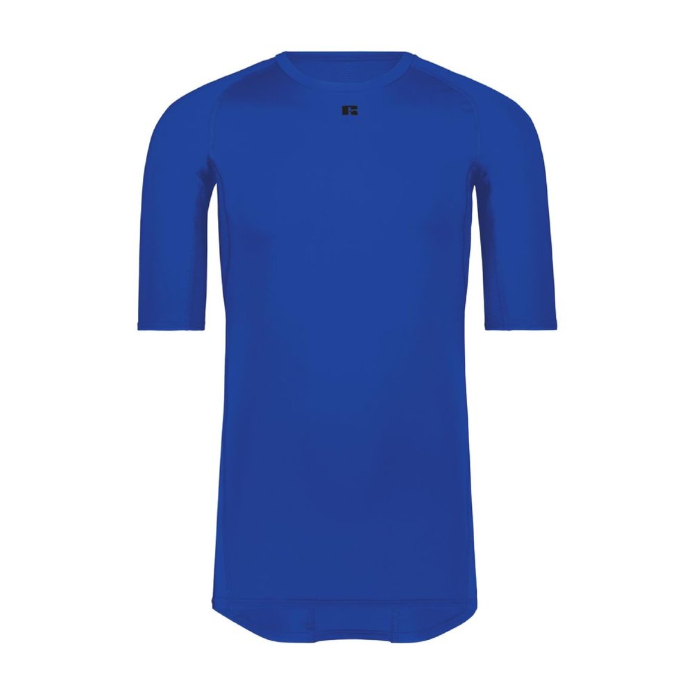 Russell Athletic Men's Standard Half Sleeve Compression Tee, Royal, Medium
