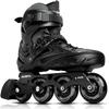 Inline Skates for Women Men, Outdoor Street Blades Roller Adult Male Female, Professional Fitness Roller Skates Blades for Unisex (Black) Men9.5/Women10.5/28.5cm view 1