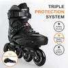 Inline Skates for Women Men, Outdoor Street Blades Roller Adult Male Female, Professional Fitness Roller Skates Blades for Unisex (Black) Men9.5/Women10.5/28.5cm view 2