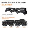 Inline Skates for Women Men, Outdoor Street Blades Roller Adult Male Female, Professional Fitness Roller Skates Blades for Unisex (Black) Men10-11/Women11-12/29.5cm view 3