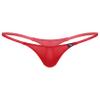 ACSUSS Men's Underwear T Back G-String Briefs Sexy Low-Waist U Convex Pouch Thong Lingerie Underpants Red XX-Large view 1