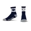 For Bare Feet NCAA Penn State Nittany Lions 5 Stripe Logo Quarter Sock Team Color Large view 1