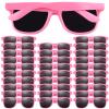 FEPITO 30 Pieces Party Sunglasses Bulk for Birthday Party Supplies Treat Bag Fillers for Beach Pool Party Toys, Pink view 1
