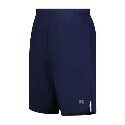 Russell Athletic Legend Stretch Woven Shorts 4-Way Stretch Gym Shorts with Pockets for Active Wear 66 Navy