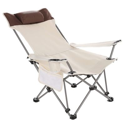Camping Chair Camping Chair with Foot Rest Folding Sports Chair with Carrying Bag, Easy Storage Beach Director's Chair, Fishing Chair with Adjustable Backrest, Steel Pipe Structure