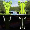 TCCFCCT Reflective Running Vest for Men Women Kids, High Visibility Reflective Safety Running Gear for Running, Jogging, Biking, Cycling and Dog Walking at Night, Adjustable Waist, Yellow 2022 view 2