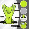 TCCFCCT Reflective Running Vest for Men Women Kids, High Visibility Reflective Safety Running Gear for Running, Jogging, Biking, Cycling and Dog Walking at Night, Adjustable Waist, Yellow 2022 view 4