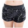 Rave Metallic Dance Shorts Booty Pants Elastic Shiny Women's Yoga Waist Sexy High Waist Pants for Women view 1