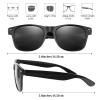 FEPITO 24 Pack Party Sunglasses Bulk for Birthday Party Favors Goody Bag Fillers for Beach Pool Party Toys for Adults, Black view 2