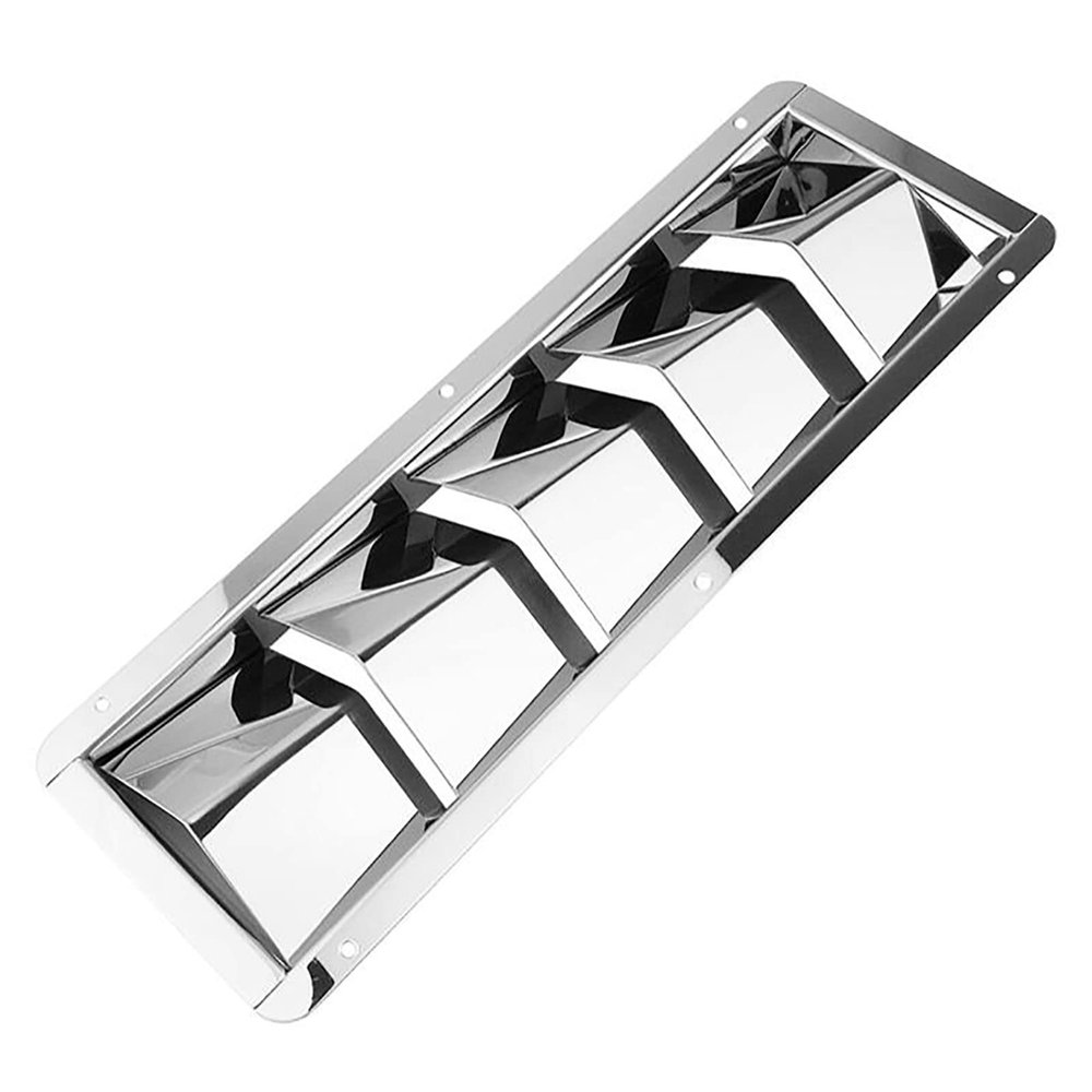 JT-HLM 5 Slots Boat Louvered Vent, Stainless Steel Marine Yacht Grille Ventilators Cover for Boats