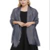 PANTONIGHT Women's Sparkling Metallic Evening Shawl Lightweight Wedding Shawl Extra Large Dressy Shawls and Wraps for Party (NAVY SILVER 2509) view 2
