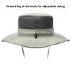 BASSDASH UPF 50+ Sun Fishing Hat Water Resistant with Detachable Neck Flap Pea Green view 3